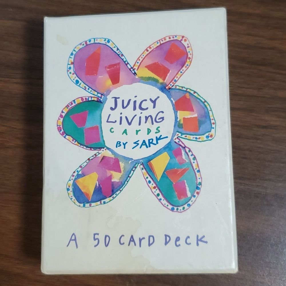 Juicy Living 50 Card Deck‎ by Sark Living Spontaneously like Tarot Cards